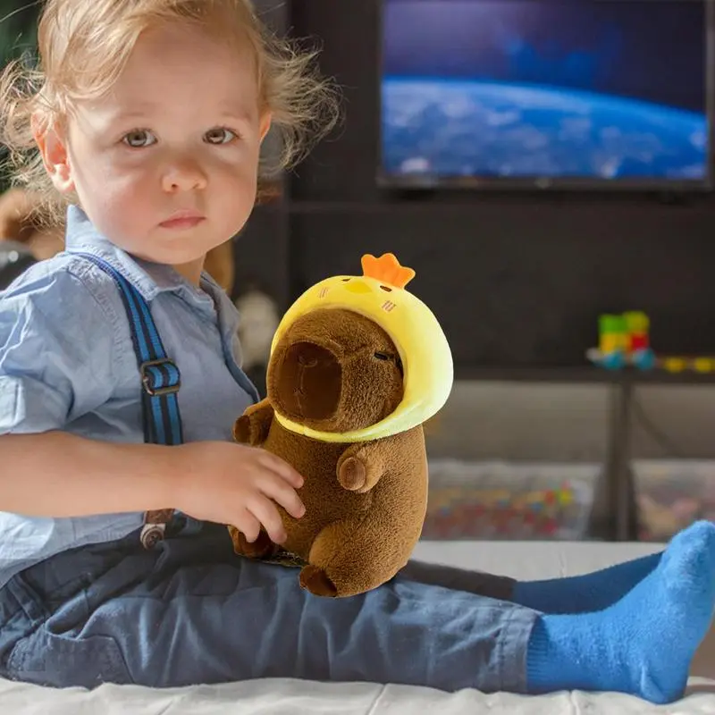 9Inch Dress Up Capybara Plush Doll Toy Cute Capybara Plush Doll With Clothe Accessories Stuffed Plush Animal Doll for Child Girl