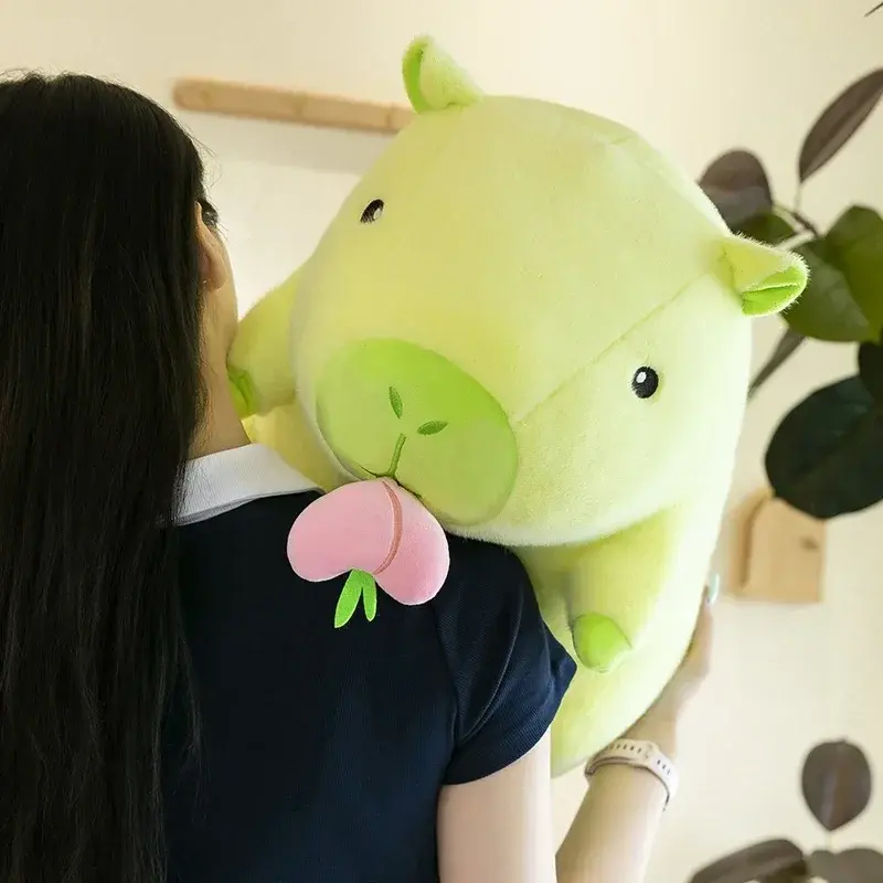 30/40/50cm Kawaii Capybara Plush Toys Fruit Series Big Size Capybara Stuffed Doll Anime Soft Pillow Cute Dolls Kid Birthday Gift