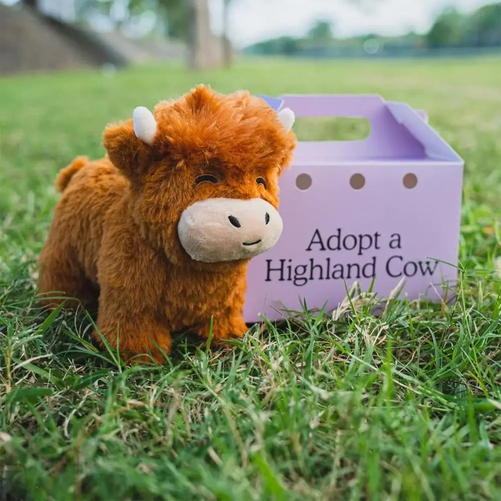 Cute Fluffy Bull Highland Cow Legend Plushie Realistic Plush Toy Fluffy Highland Cow Soft Toy Stuffed Animal Doll
