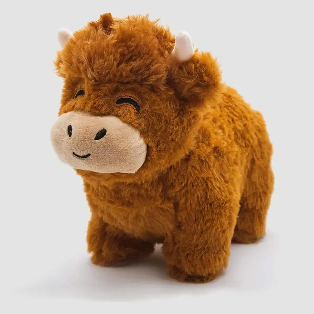 Cute Fluffy Bull Highland Cow Legend Plushie Realistic Plush Toy Fluffy Highland Cow Soft Toy Stuffed Animal Doll