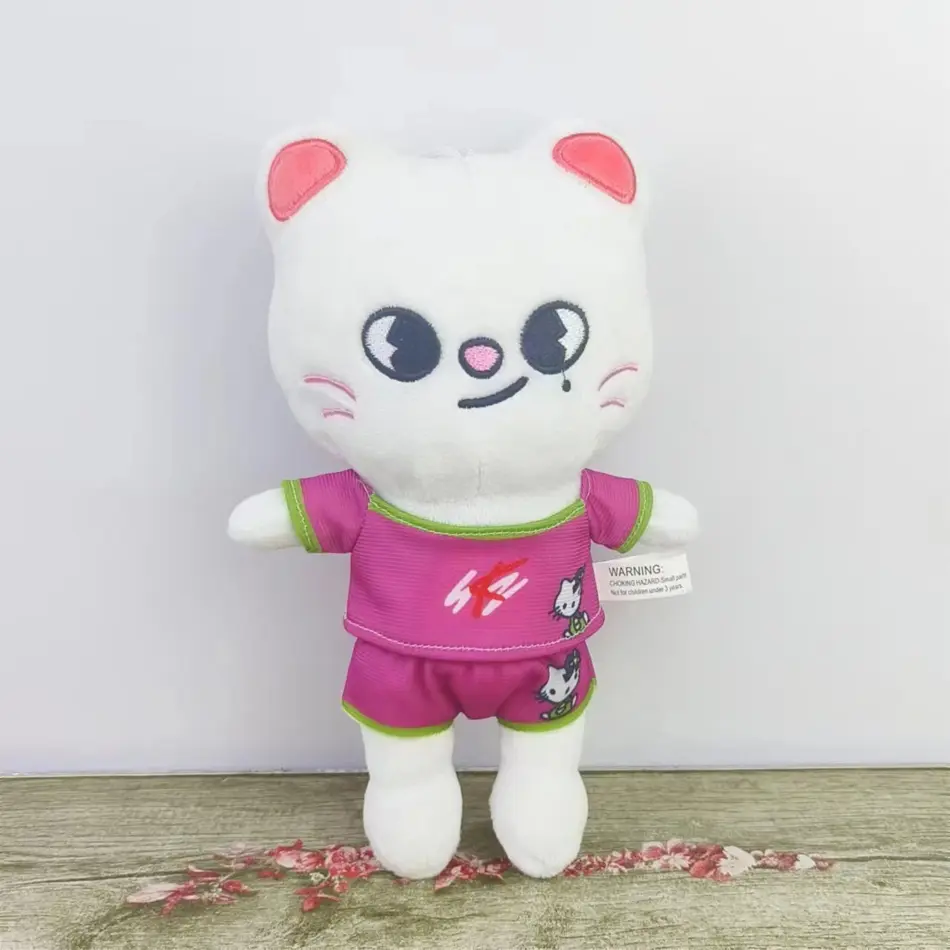 20CM Cartoon Stuffed Animal Plushies Stay Plush Doll Toys Kawaii JYP Adults KZ Fans Keychain Pendant Kid Gift