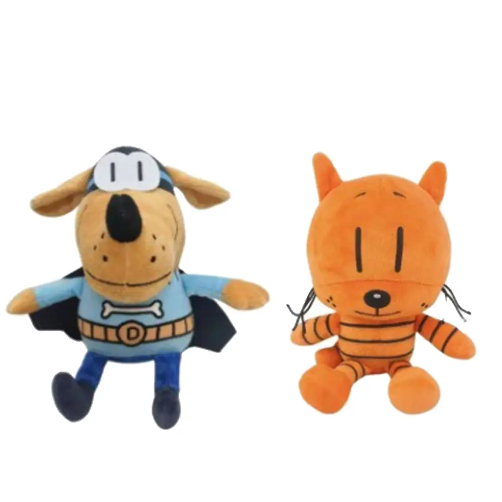 Dog Man Plush Toy Anime Petey Cat Puppy Stuffed Animal Cartoon Plushies Figures Pillow Birthday Gift