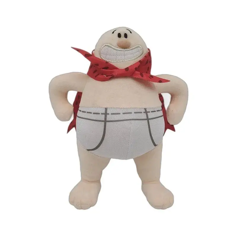22cm Captain Underpants Plush Toy Cute Anime Underpants Soft Plushies Stuffed Peluche Toy for Girls Boys Birthday Christmas Gift