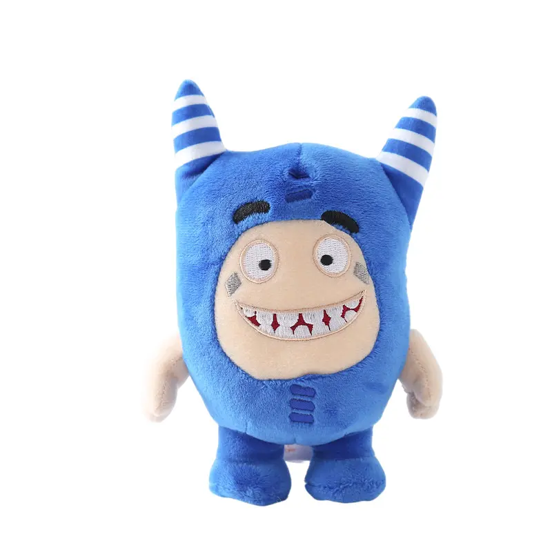 8pcs/Lot Oddbods Cartoon 18CM Fuse Jeff Newt Odd ZEE Bods Stuffed Plush Toy Doll For Kids Gifts PP Cotton Home Decoration