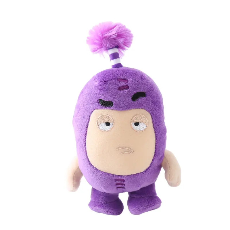 8pcs/Lot Oddbods Cartoon 18CM Fuse Jeff Newt Odd ZEE Bods Stuffed Plush Toy Doll For Kids Gifts PP Cotton Home Decoration