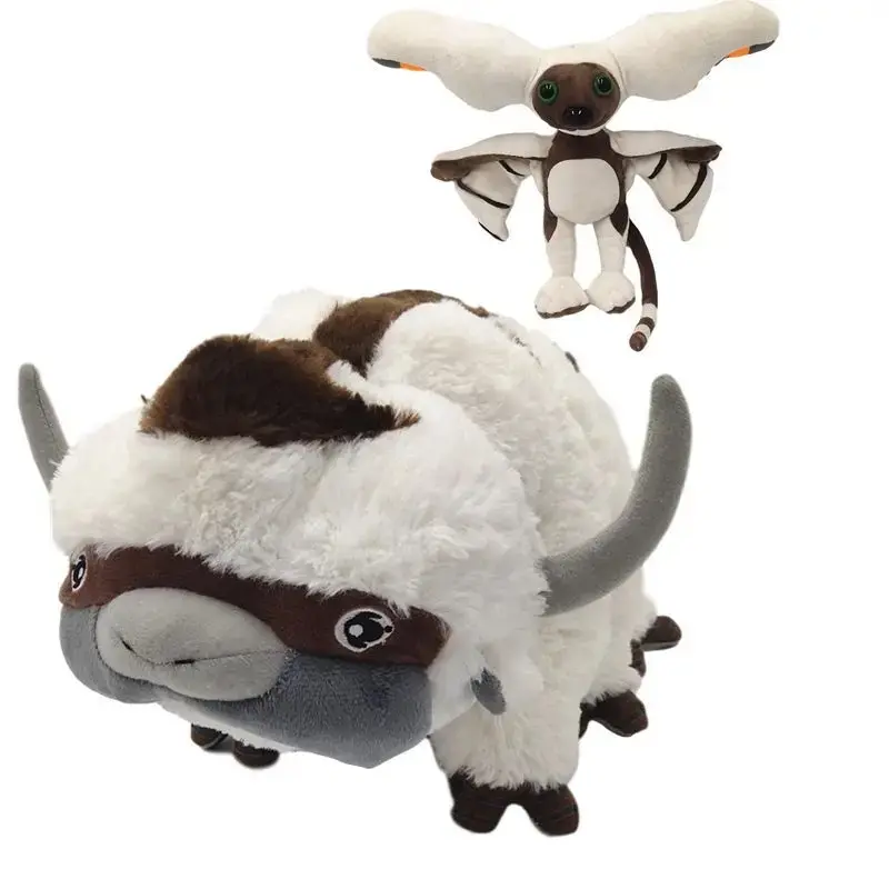55cm Anime Avatar the Last Airbender Appa Plush Toy Avatar Appa Momo Plush Soft Stuffed Animal FigureToy Gifts for Children Kids