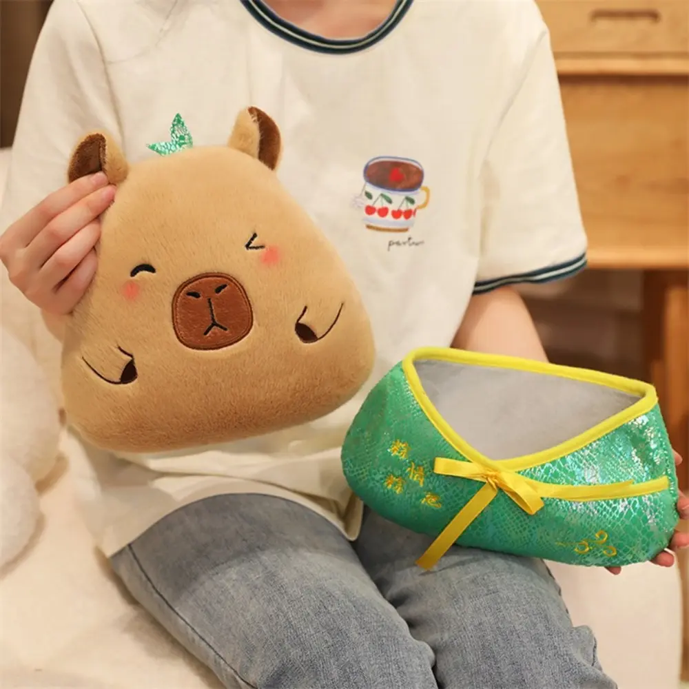 Funny Capybara Zongzi Plush Toy Pig Sheep Zongzi Cotton Doll Fluffy Animal Zongzi Stuffed Doll Friends Gift