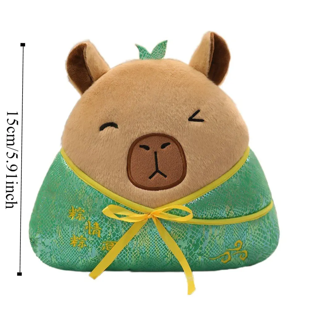 Funny Capybara Zongzi Plush Toy Pig Sheep Zongzi Cotton Doll Fluffy Animal Zongzi Stuffed Doll Friends Gift