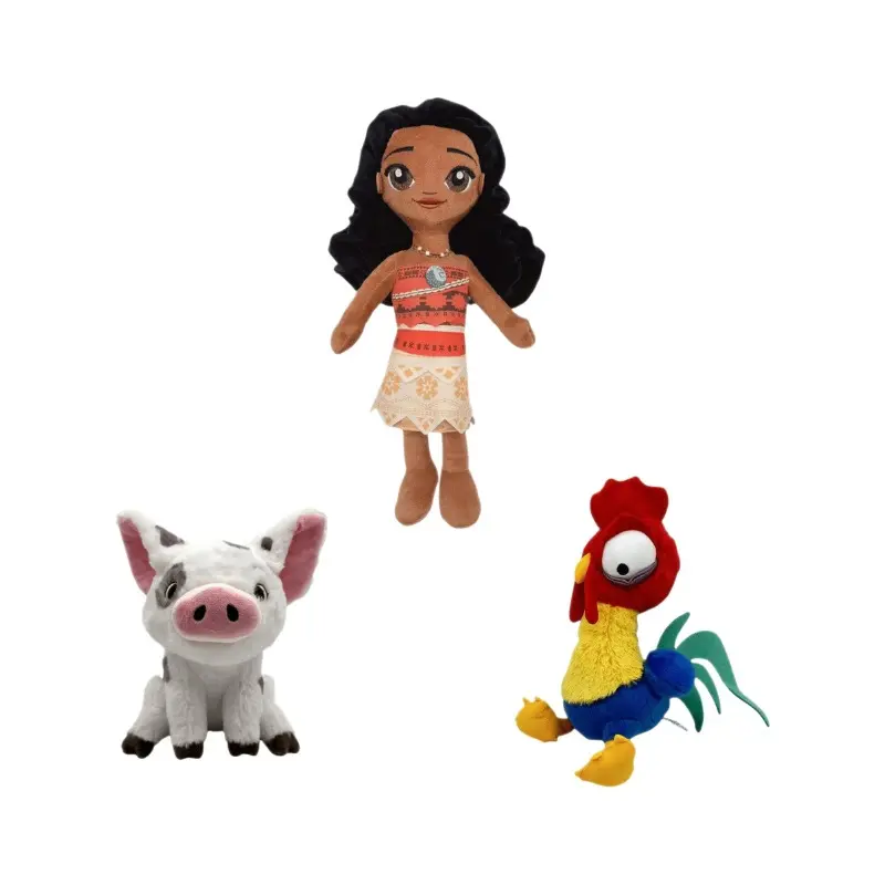 Moana Ocean Adventure Plushes Doll Anime Pig Princess Chicken Stuffed Animals Kids Bed Room Home Decor Kids Classics Toys Gift