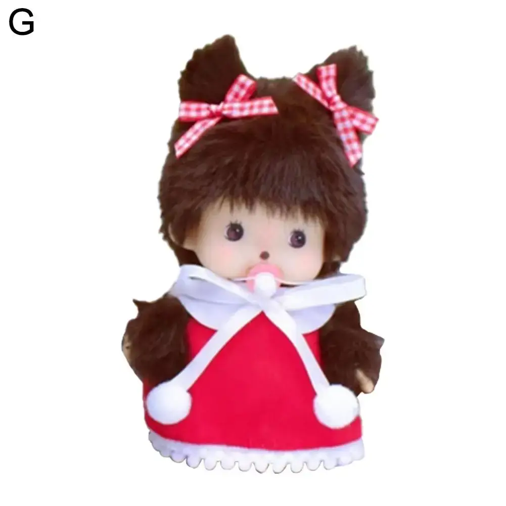 Kawaii Kindergarten Mochi Doll 15cm  PP Cotton Monkey Plush Doll Hand Puppet Bag Pendant Charm Gift Plush Toy