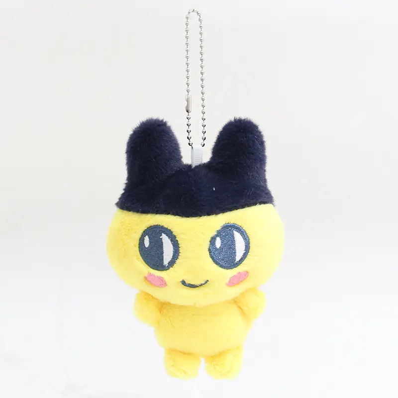 10CM Tamagotchi Anime Mametchi Plush Doll Keychain Kawaii Mimitchi Bag Doll Pendant Kuchipachi Cartoon Doll Cute Girly Heart Gif