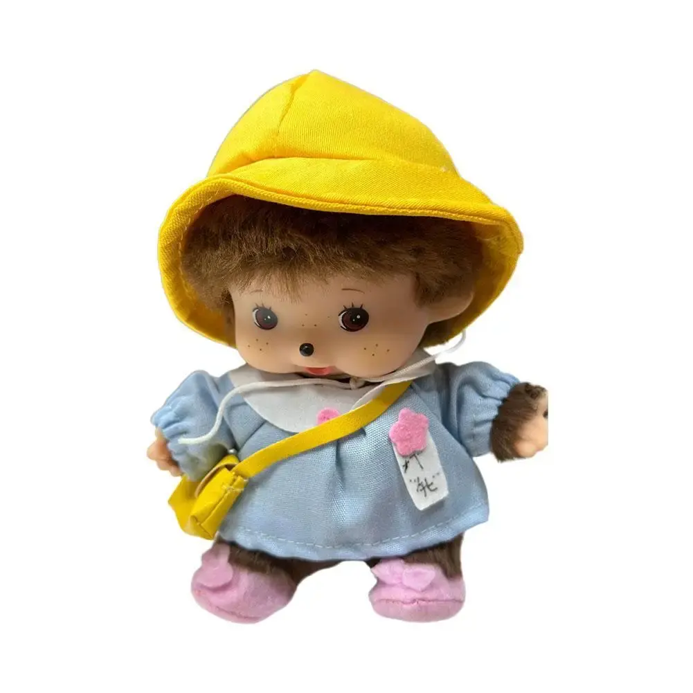 Kawaii Kindergarten Mochi Doll 15cm  PP Cotton Monkey Plush Doll Hand Puppet Bag Pendant Charm Gift Plush Toy