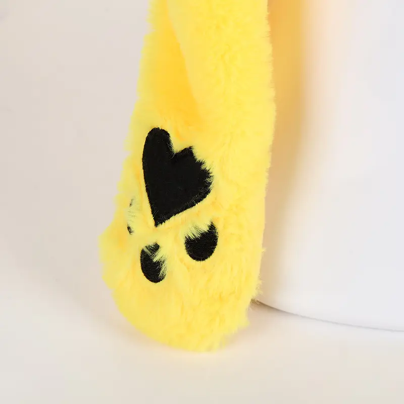 Kawaii Pokemon Pikachu Plush Hat Cartoon Pikachu Bunny Ears Hat Flashing Ear Moveable Plush Doll Creative Birthday Gift