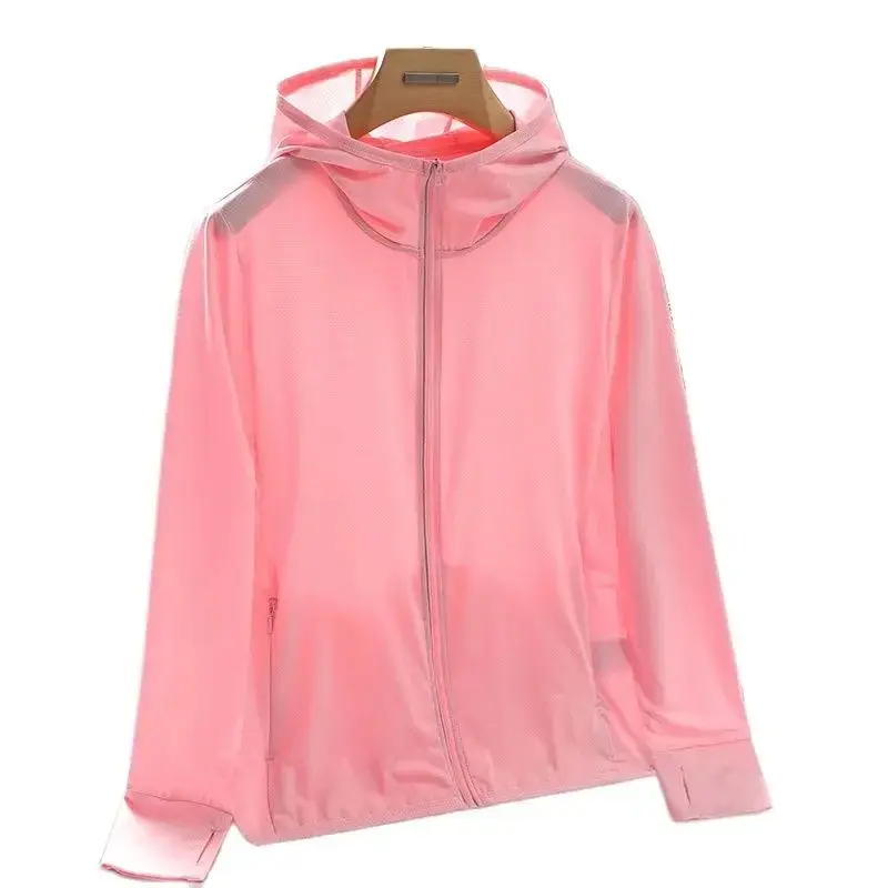 Summer Fashion Men's Sunscreen Clothing Long-Sleeved Metal Zipper Hooded Jacket Cool Breathable Casual Men's Clothing