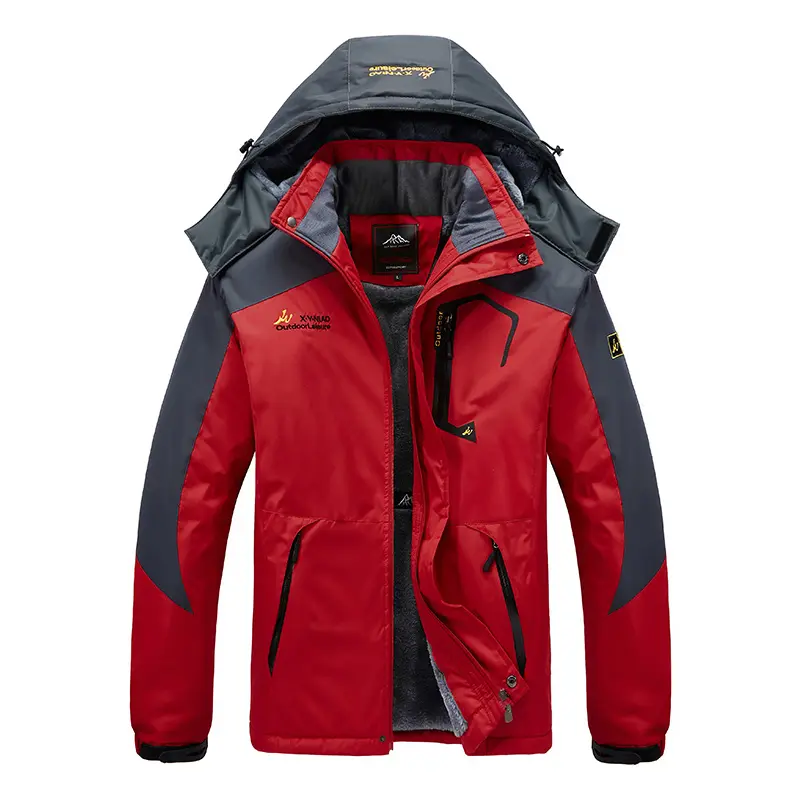 Men's Winter Padded Thickened Cold Warm Rushing Jacket Large Size Windproof Waterproof Mountaineering Cotton Clothing L-8XL