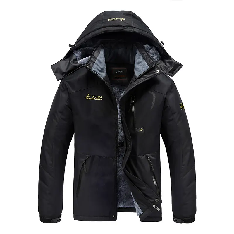 Men's Winter Padded Thickened Cold Warm Rushing Jacket Large Size Windproof Waterproof Mountaineering Cotton Clothing L-8XL