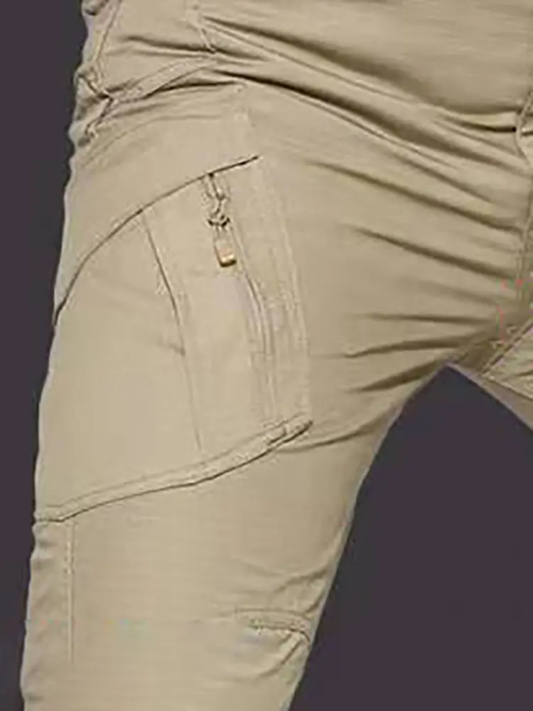 Men's Casual Fall And Winter Multi-Pocket Workwear Urban Commuting When Outdoor Sports Off-Road Military Tactical Pants
