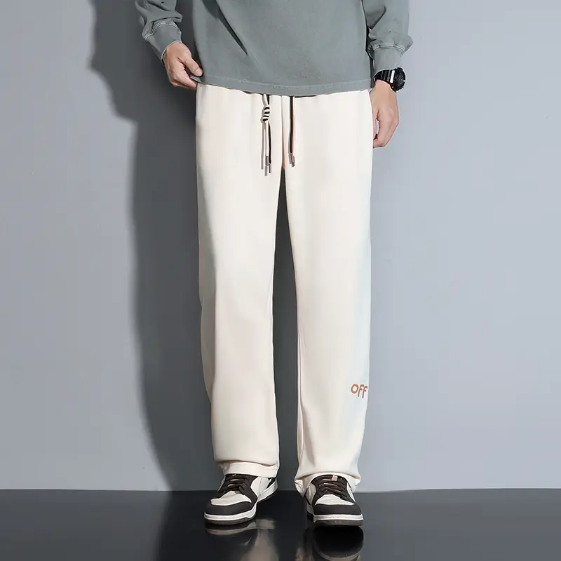 Contemporary Men's Fashion Trousers Loose Silhouette Trendy Drawstring Detail Suited for a Variety of Occasions Comfort