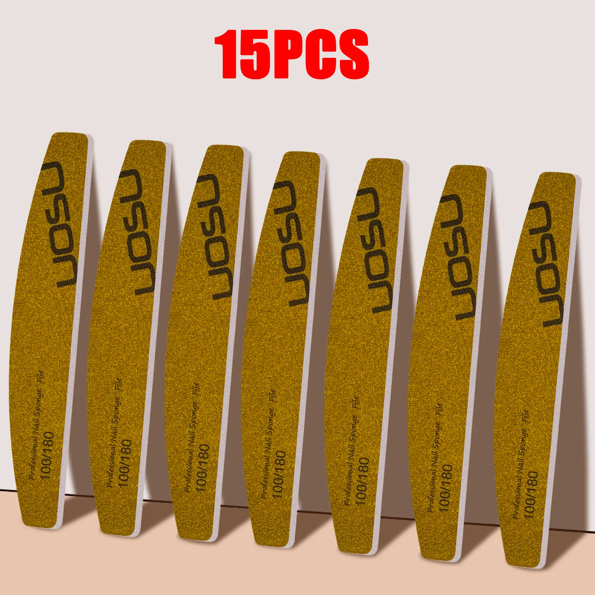 2025 New 15pcs Multicolor Nail Sponge File 100/180 Grit Professional Sanding Tool Perfect For Nails And Artistic Designs