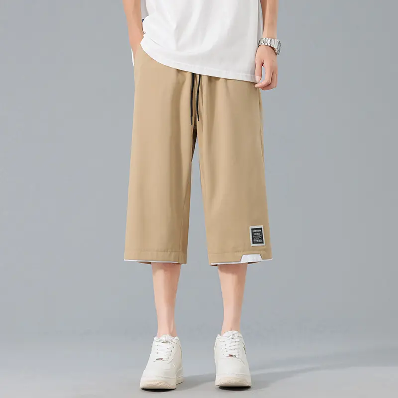 Comfort - Oriented Men's Knee - Length Shorts Smooth Material Secure Drawstring Closure, A Must - Have for Comfort-Seekers