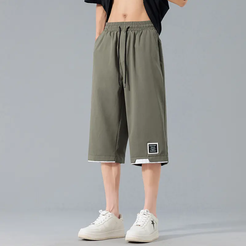 Comfort - Oriented Men's Knee - Length Shorts Smooth Material Secure Drawstring Closure, A Must - Have for Comfort-Seekers