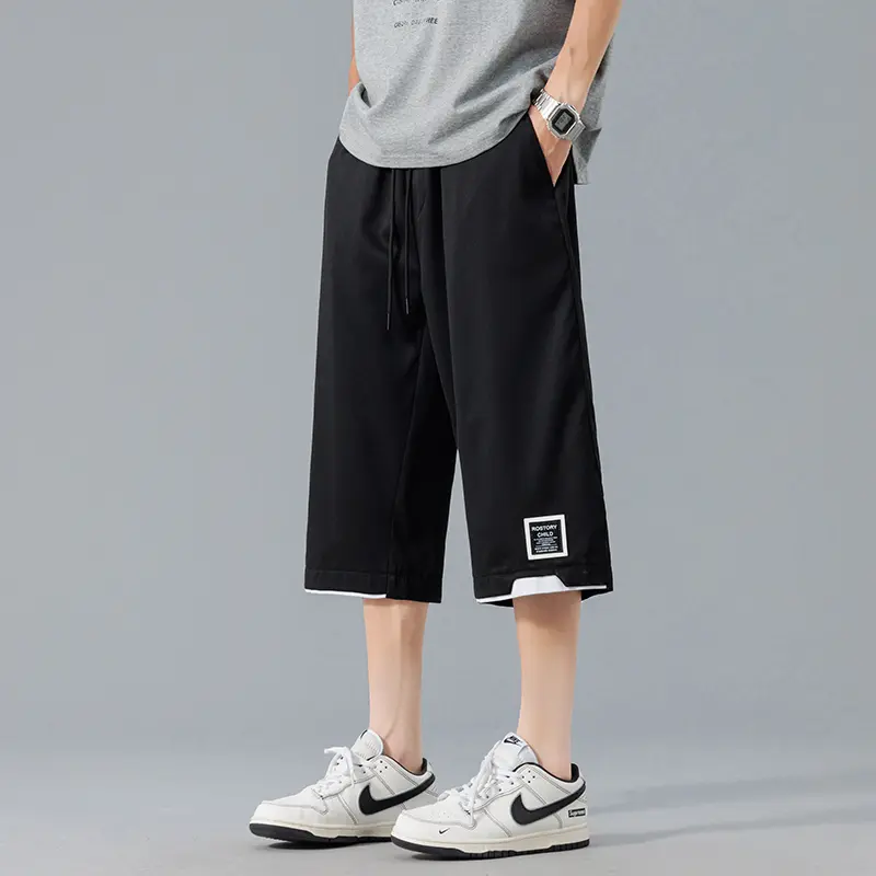 Comfort - Oriented Men's Knee - Length Shorts Smooth Material Secure Drawstring Closure, A Must - Have for Comfort-Seekers