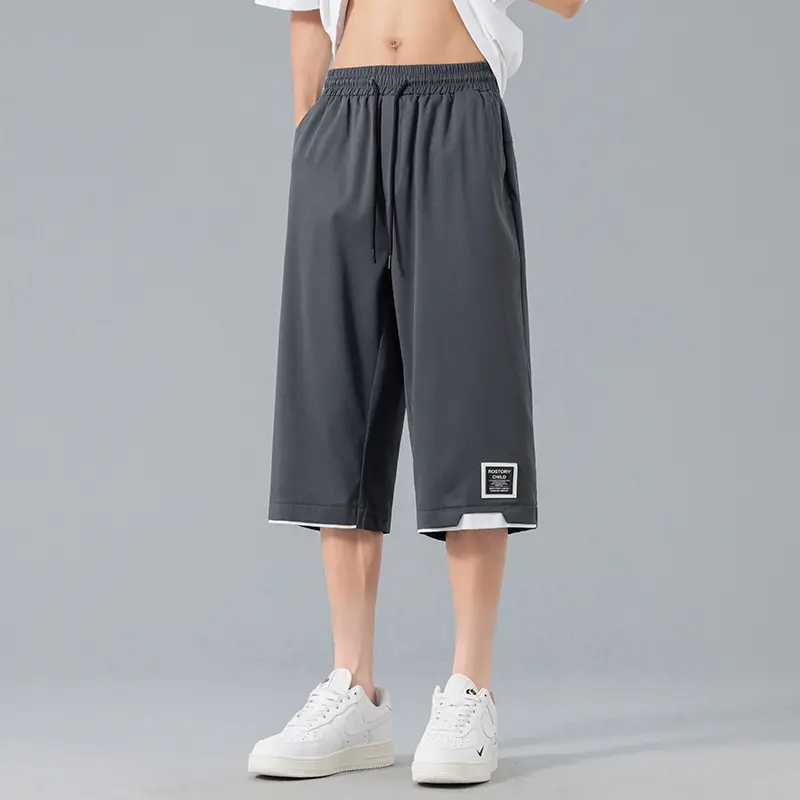 Comfort - Oriented Men's Knee - Length Shorts Smooth Material Secure Drawstring Closure, A Must - Have for Comfort-Seekers