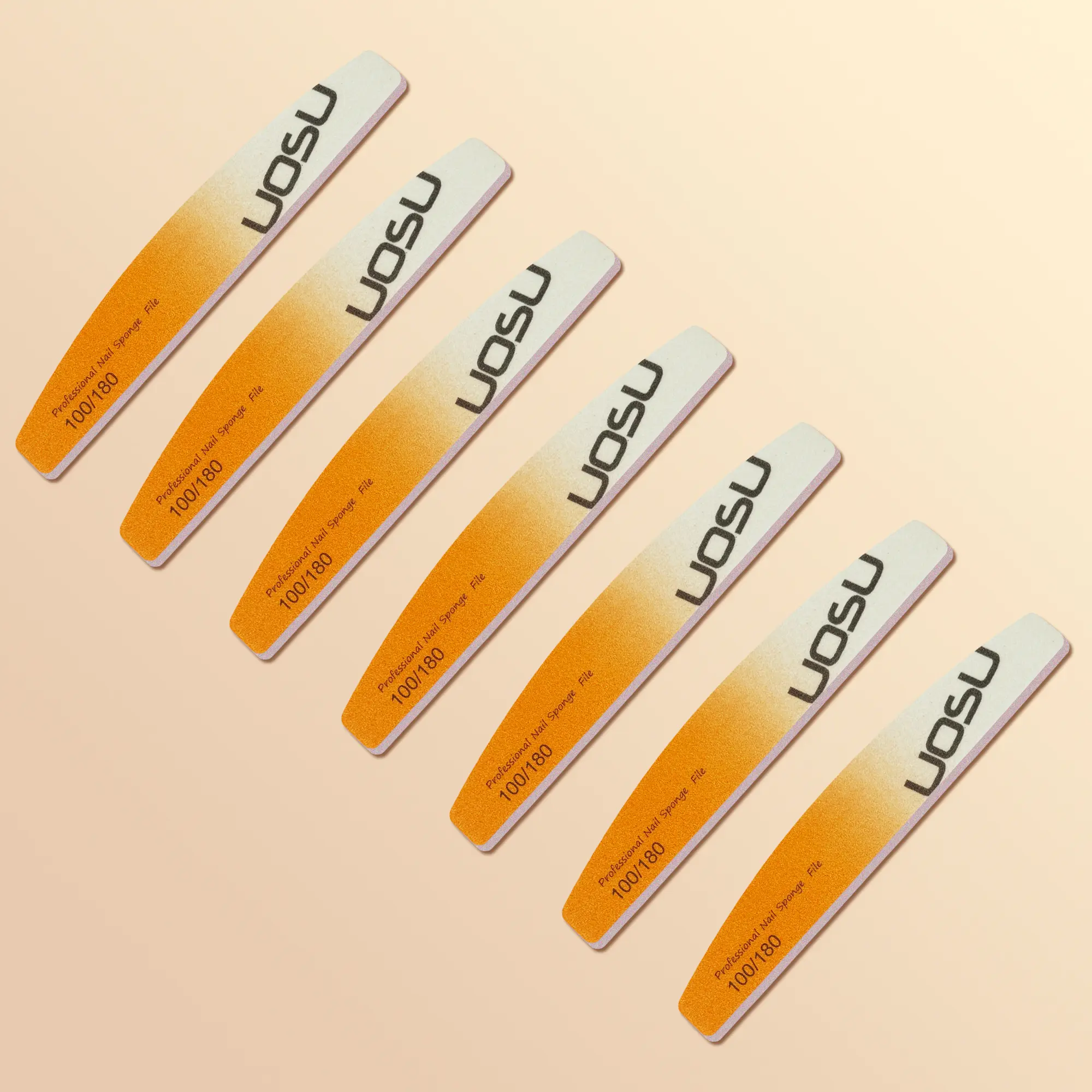 15PCS 2025 New Multicolor Alphabet Printed Nail File Professional Buffing Nails And Artistic Gradient Manicure Tool