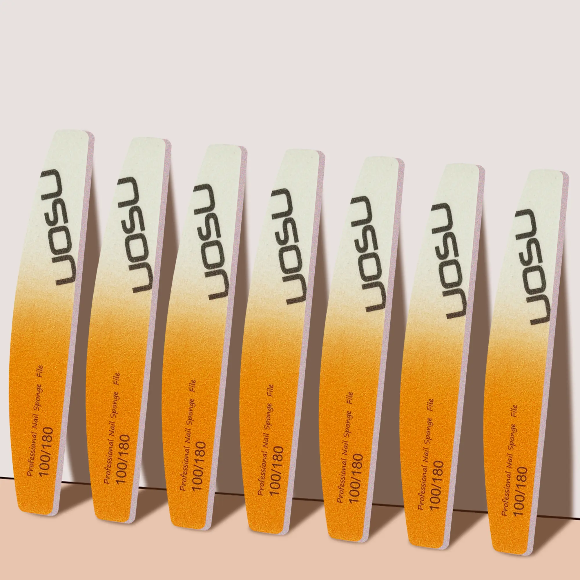 15PCS 2025 New Multicolor Alphabet Printed Nail File Professional Buffing Nails And Artistic Gradient Manicure Tool