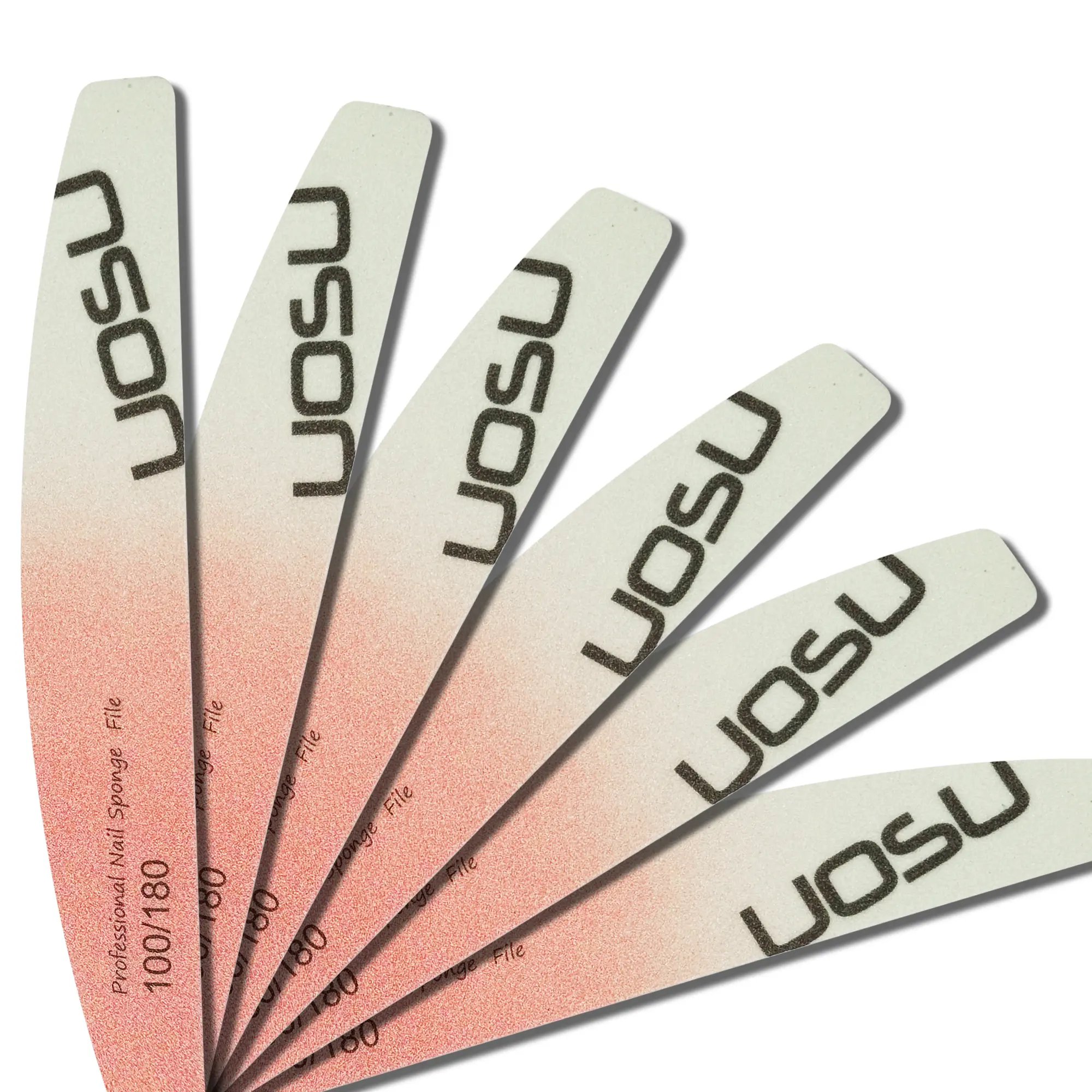 15PCS 2025 New Multicolor Alphabet Printed Nail File Professional Buffing Nails And Artistic Gradient Manicure Tool