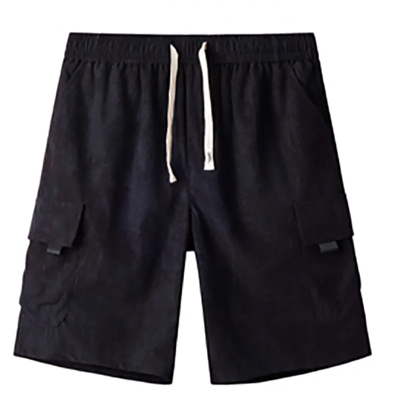 Men's summer trend fashion casual tie-dye pants Hong Kong style loose straight sports military five-minute pants large pockets