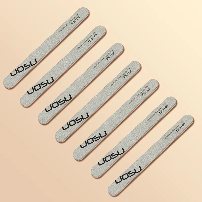10PCS UOSU Waterproof Nail Sponge Files | 100/180 Grit | Professional | For Nail Shaping Buffing & Artistic Manicure Designs