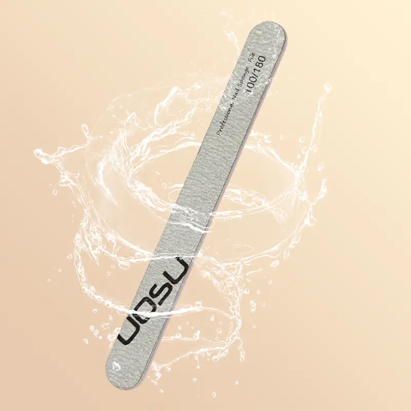 10PCS UOSU Waterproof Nail Sponge Files | 100/180 Grit | Professional | For Nail Shaping Buffing & Artistic Manicure Designs