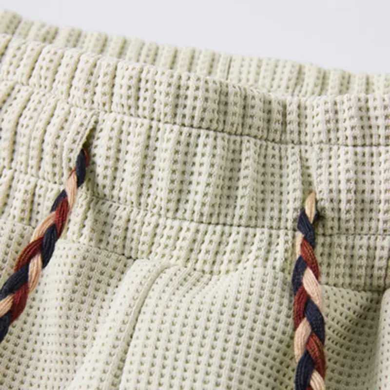 Summer Fashion New Men's Five Pants Drawstring Elastic Waist Beautifully Embroidered Shorts Loose Breathable Men's Clothing