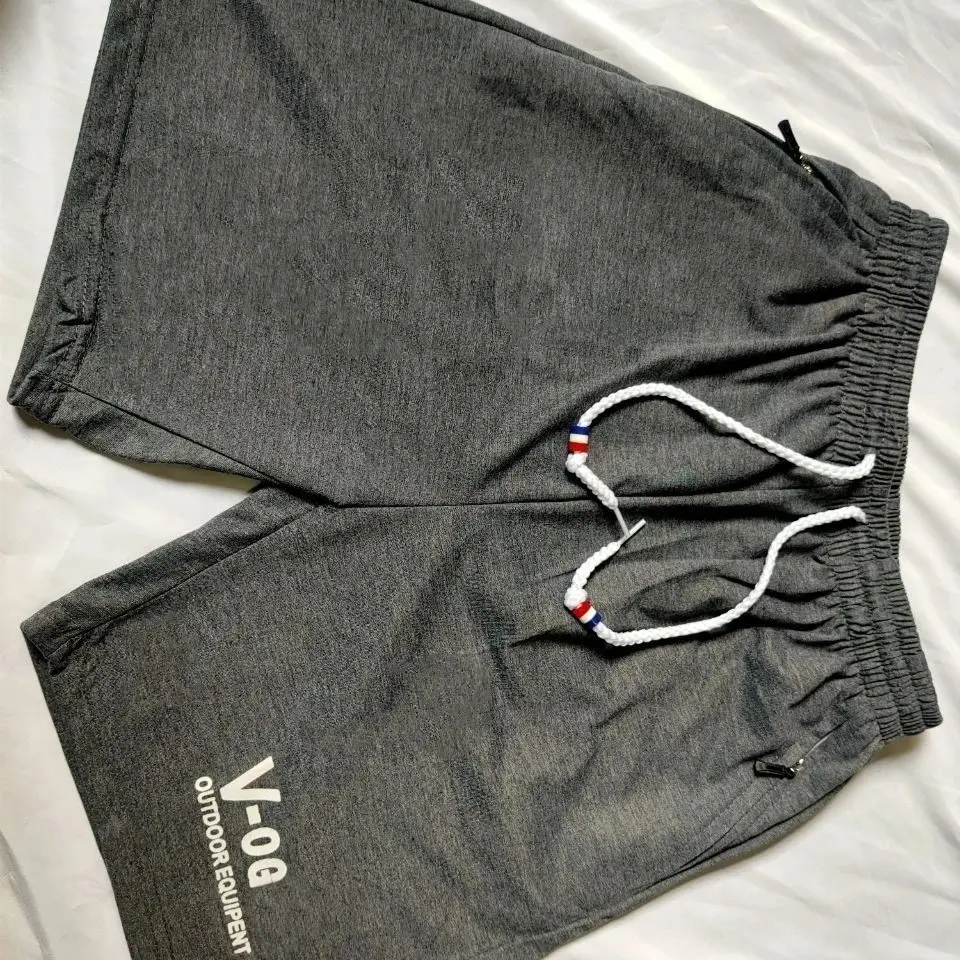 Men's Summer New Casual Shorts Breathable Fitness Running Pants Fitness Basketball Sports Beach Pants Five Quarter Pants