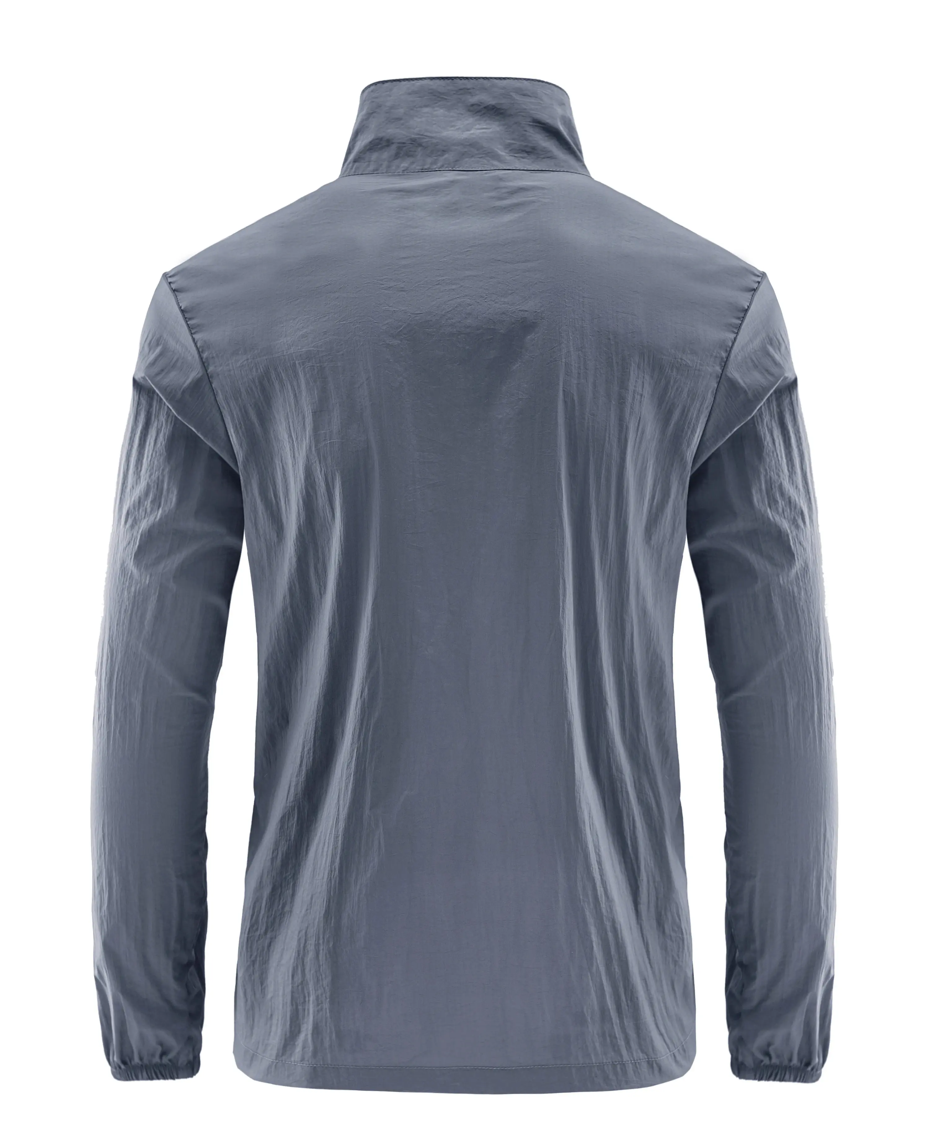 Men's Summer New Leisure Wind And Waterproof Ultra-Thin Anti-Ultraviolet Outdoor Sports Sun-Collar Quick-Drying Skin Clothing