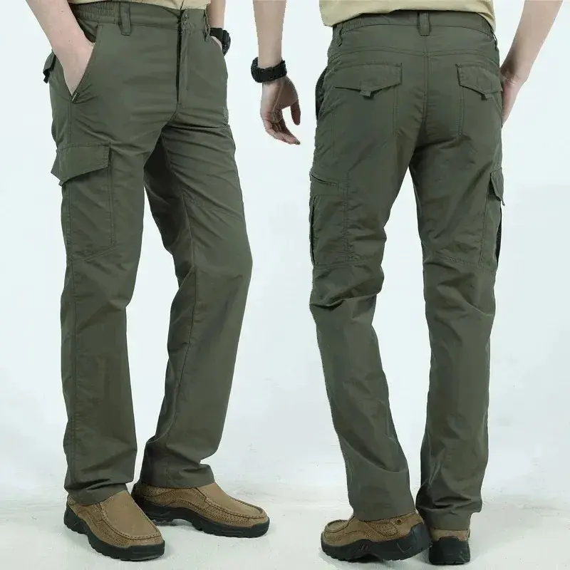 Men's Casual Fashion Trend Casual Pants Urban City Commuter Pants Military Tactical Multi-Pocket Sports Workwear Pants