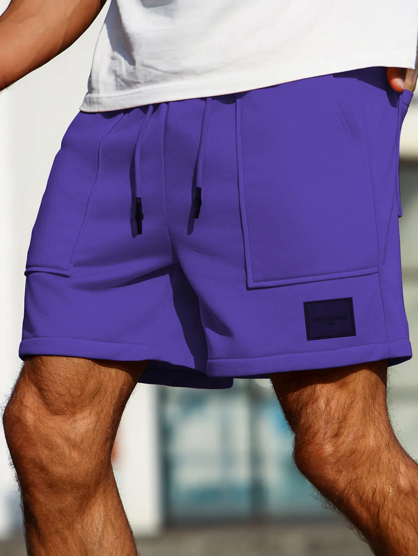 Men's Stylish Purple Shorts with Modern Design-Perfect for Casual Wear Outdoor Activities And Daily Errands-Comfortable Fit