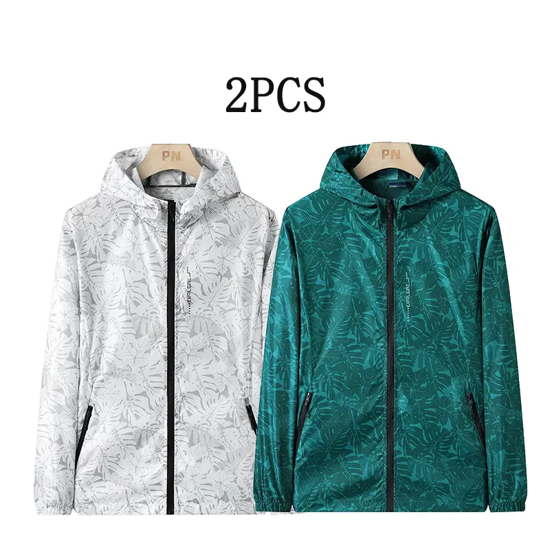 Men's Performance 2 - Pack Hooded Coats Durable Build Adjustable Hoods Great for Spring and Autumn Adventures Comfort