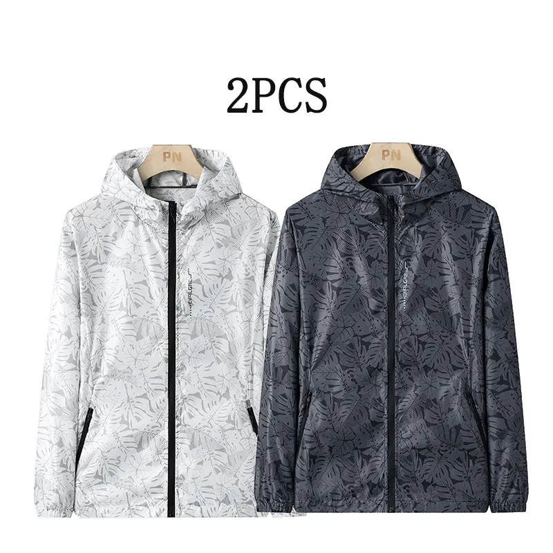 Men's Performance 2 - Pack Hooded Coats Durable Build Adjustable Hoods Great for Spring and Autumn Adventures Comfort