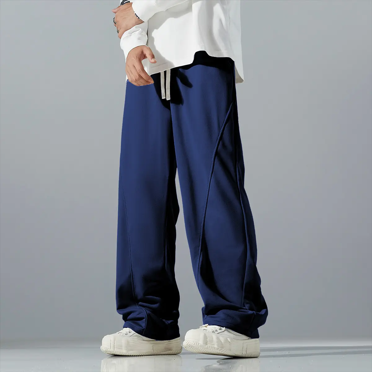 TRAF Men's Straight Sweatpants Sweatpants Men's Running Pants Four Seasons Loose Casual Sweatpants Running Jogging Pants