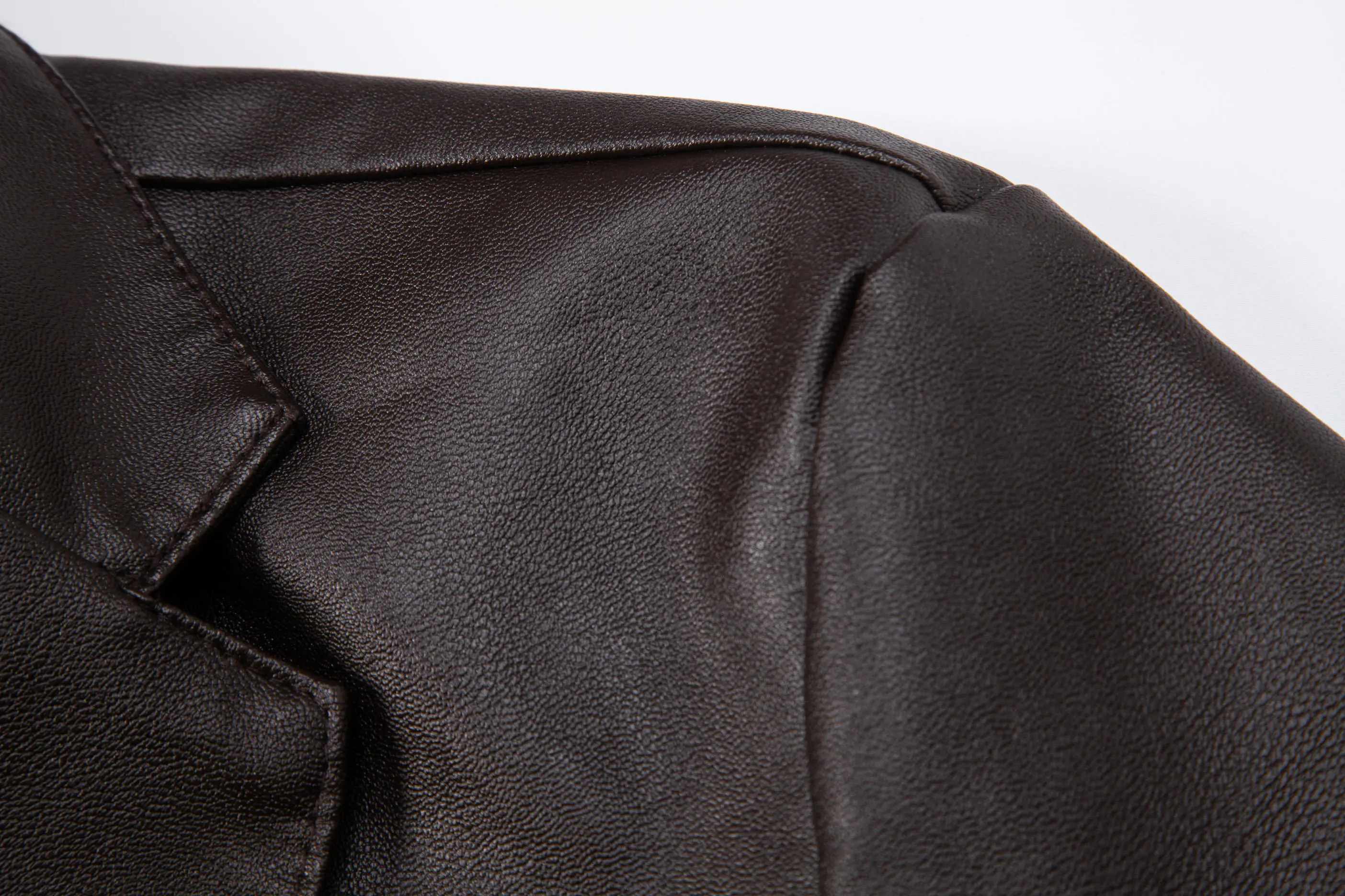 men's casual, fashionable and handsome leather jacket suitable for traveling, cycling, motorcycle jacket, single button
