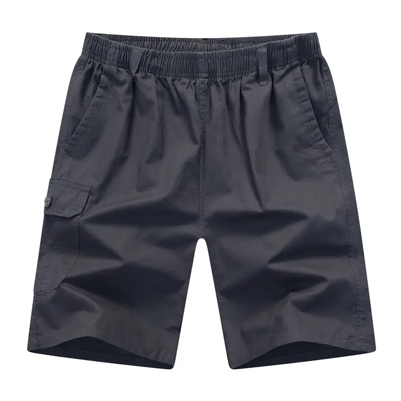 Men's Fashion New Shorts High-Quality Casual Social Breathable Shorts Solid Color Elastic Waist High-Quality Beach Pants