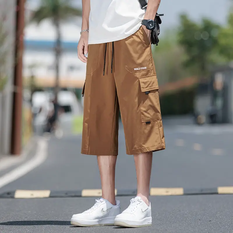 Men's Trendy Loose - Fit Cargo Shorts Contemporary Design Multiple Pockets Great for Urban and Adventure - Ready Styles