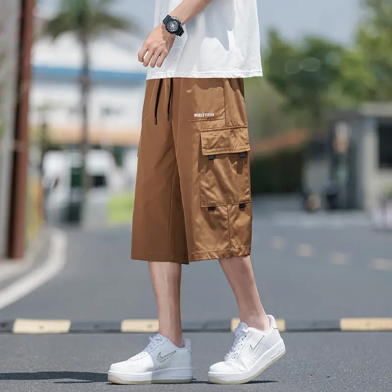 Men's Trendy Loose - Fit Cargo Shorts Contemporary Design Multiple Pockets Great for Urban and Adventure - Ready Styles
