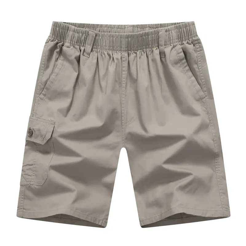 Men's Fashion New Shorts High-Quality Casual Social Breathable Shorts Solid Color Elastic Waist High-Quality Beach Pants