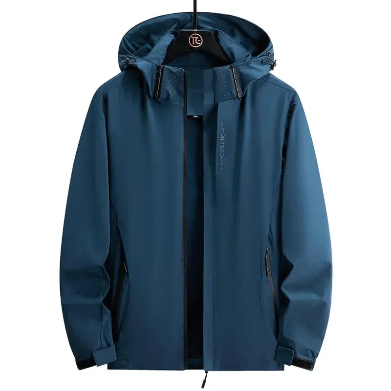 Military Hooded Water Proof Wind Breaker Casual Coat Male Autumn Men's Windbreaker Jackets Waterproof Windshield Jacket Men