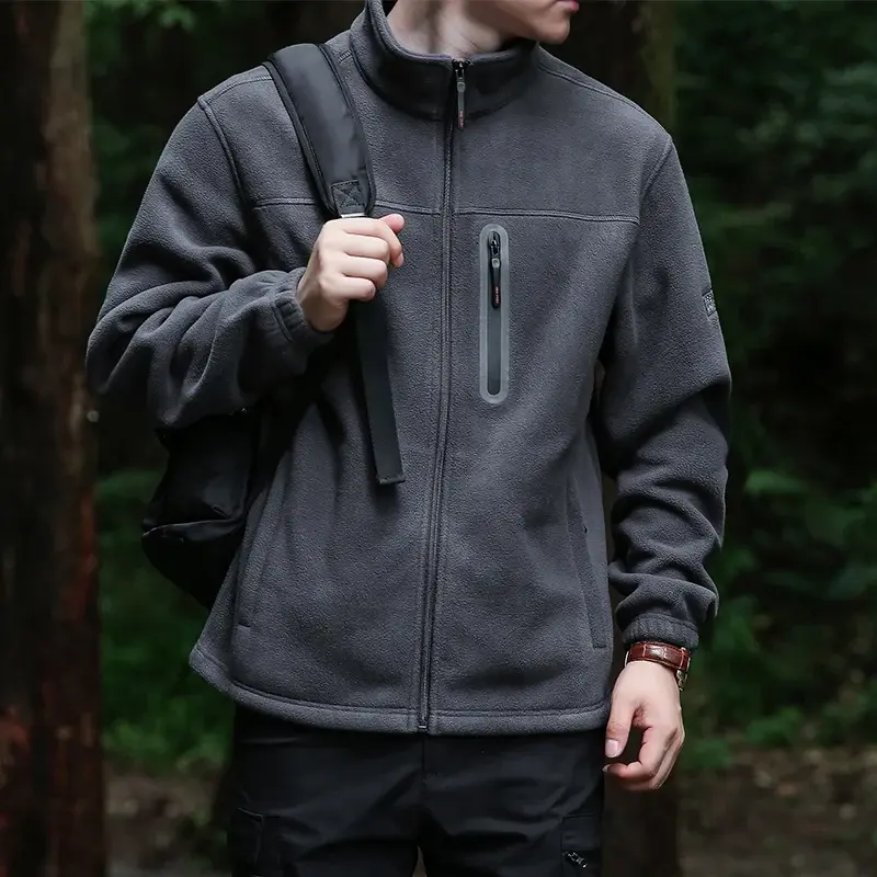 Sweatshirts Fleeced Clothing New Korean Warm Thermal High Quality Zipper Perfect Autumn and Winter Casual Fleece Hoodie men