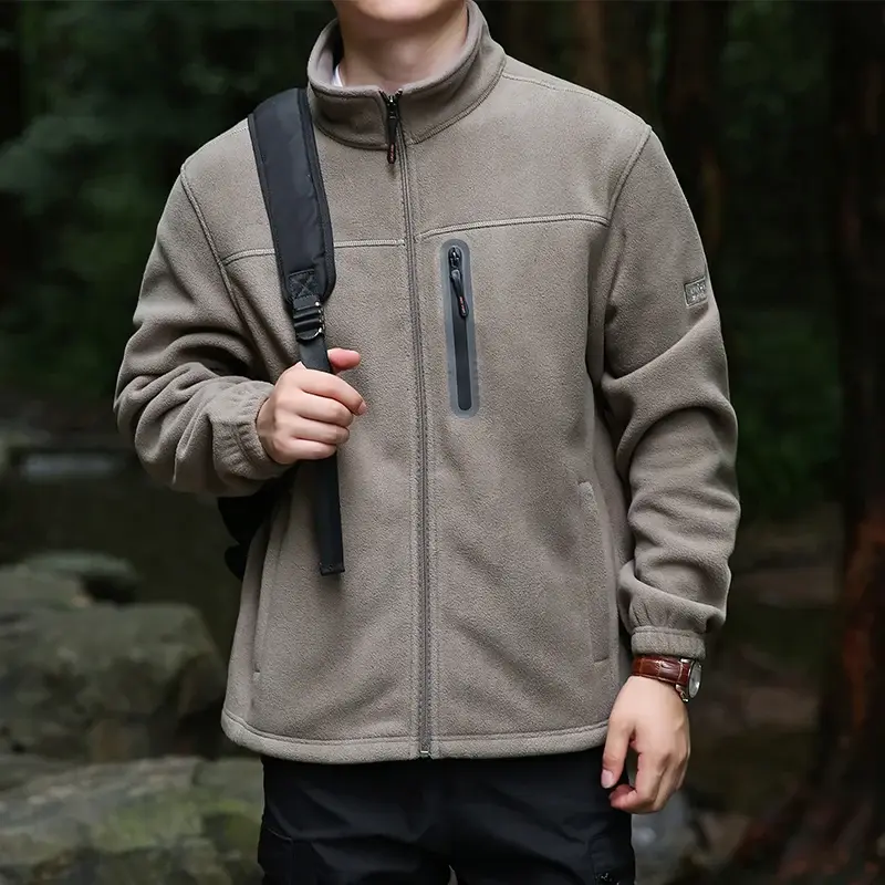 Sweatshirts Fleeced Clothing New Korean Warm Thermal High Quality Zipper Perfect Autumn and Winter Casual Fleece Hoodie men