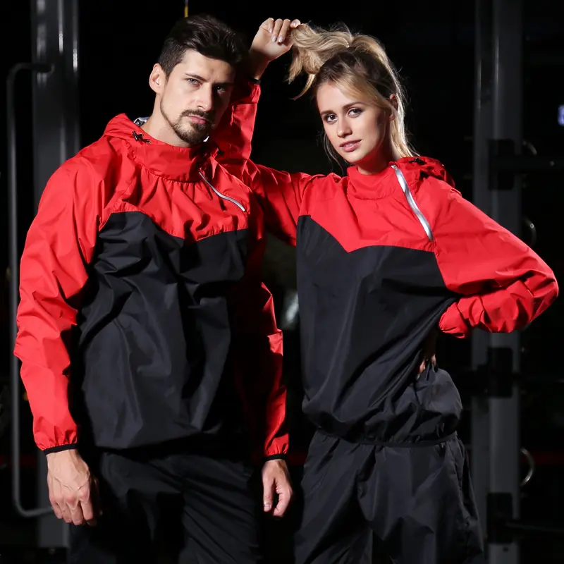 Sweatpants 2 Piece Set New Men's Sportswear Suit Hooded Colorblock Casual Jacket Men's Tracksuits Quick Drying Jacket+Jogging